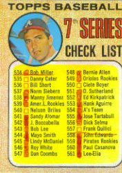 1968 Topps Baseball Cards      518A    Checklist 7/Clete Boyer ERR 539 is AL Rookies